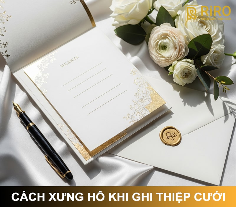 Cách xưng hô khi ghi thiệp cưới