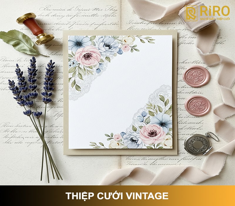 Thiệp cưới vintage