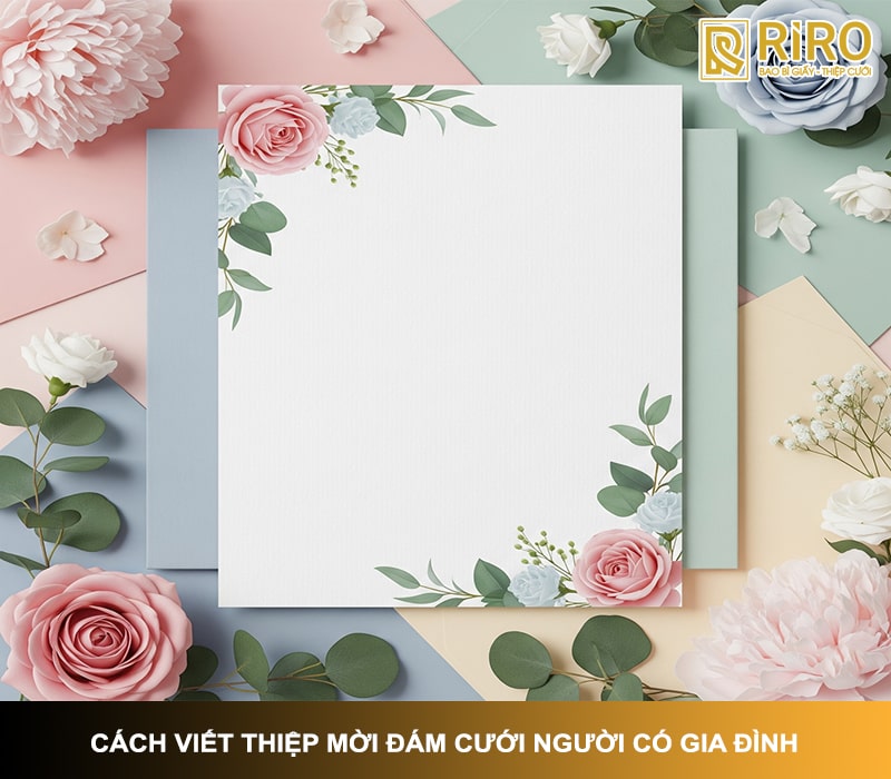 Cách viết thiệp mời đám cưới người có gia đình