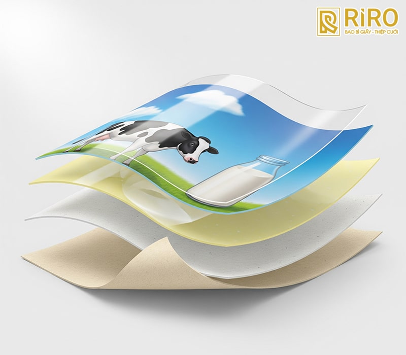 Decal sữa có cấu tạo 4 lớp chính