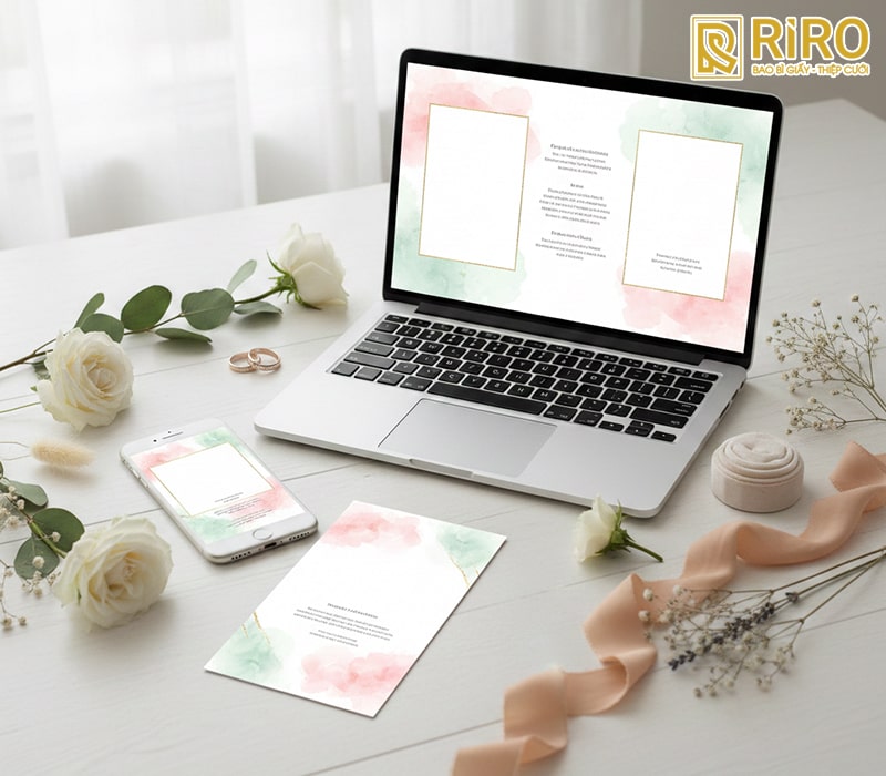 Cách viết lời mời đám cưới online
