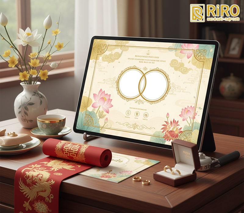 Cách viết lời mời đám cưới online trang trọng (Cho người lớn, cấp trên, họ hàng)