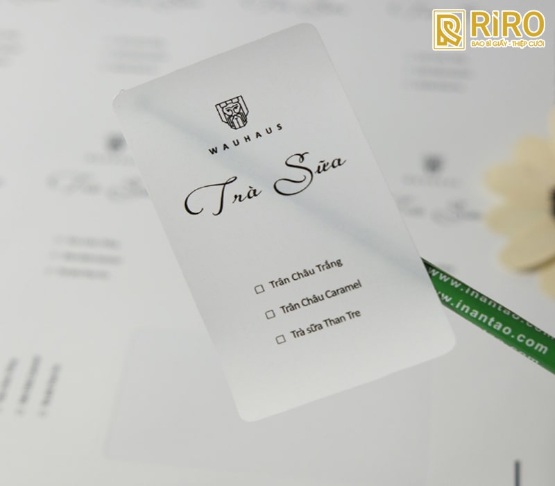 In Decal nhựa (Nhựa sữa và Nhựa trong)