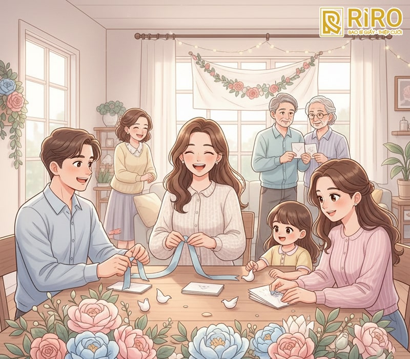 Mẫu 4: Lời mời thân mật (Góc nhìn từ các cặp đôi gửi gia đình, bạn bè)