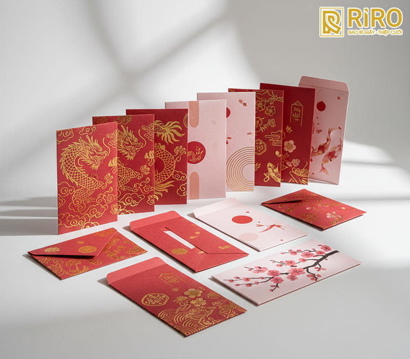 Bộ sưu tập mẫu bao lì xì Best-Seller 2026 tại IN ẤN RIRO