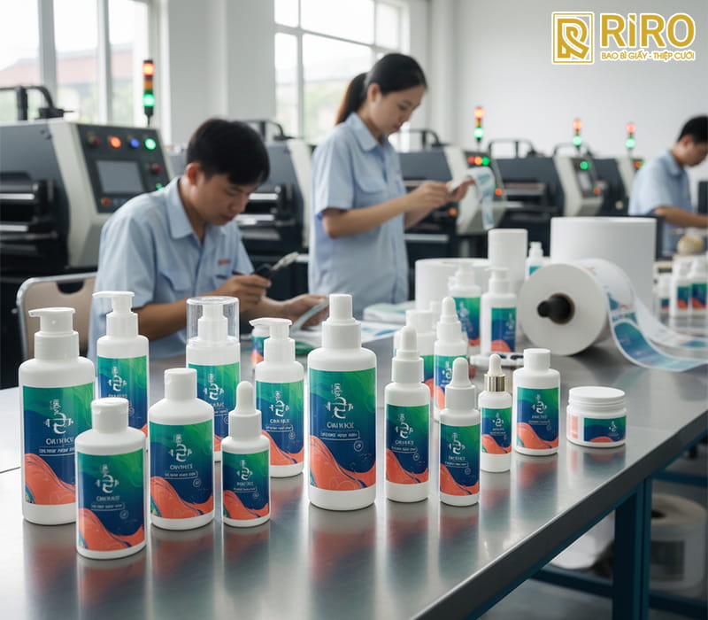 Quy trình đặt in tem nhãn dán tại IN ẤN RIRO