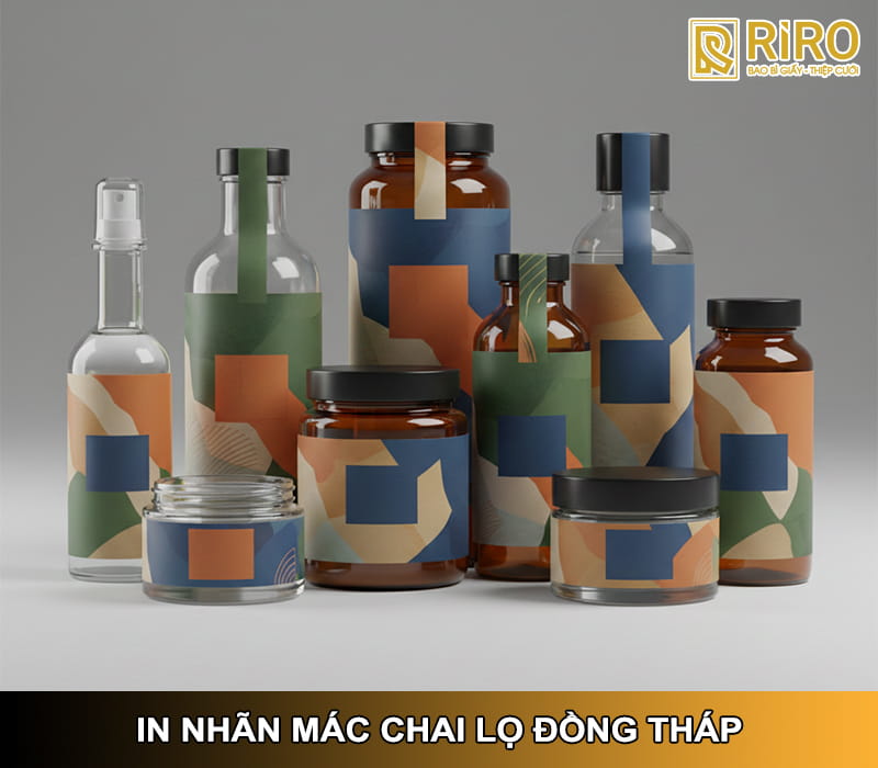 In nhãn mác chai lọ