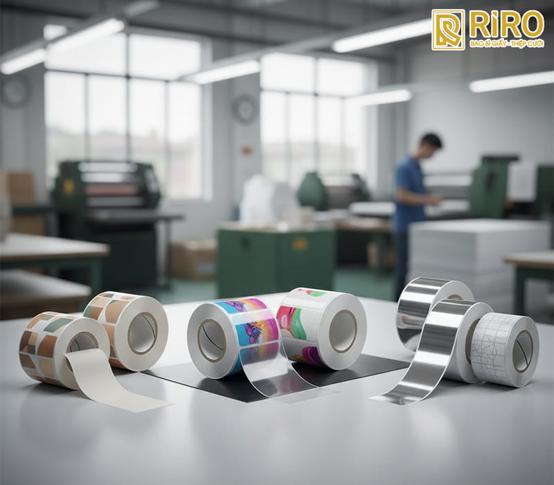 Các loại chất liệu in tem decal cuộn phổ biến tại IN ẤN RIRO