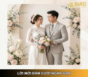 Lời mời đám cưới ngắn gọn