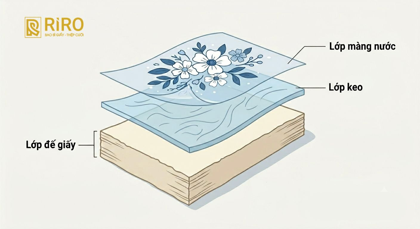 Cấu tạo của decal nước