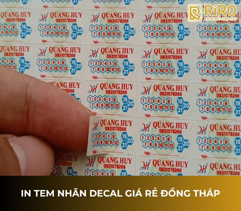 In tem nhãn decal giá rẻ Đồng Tháp
