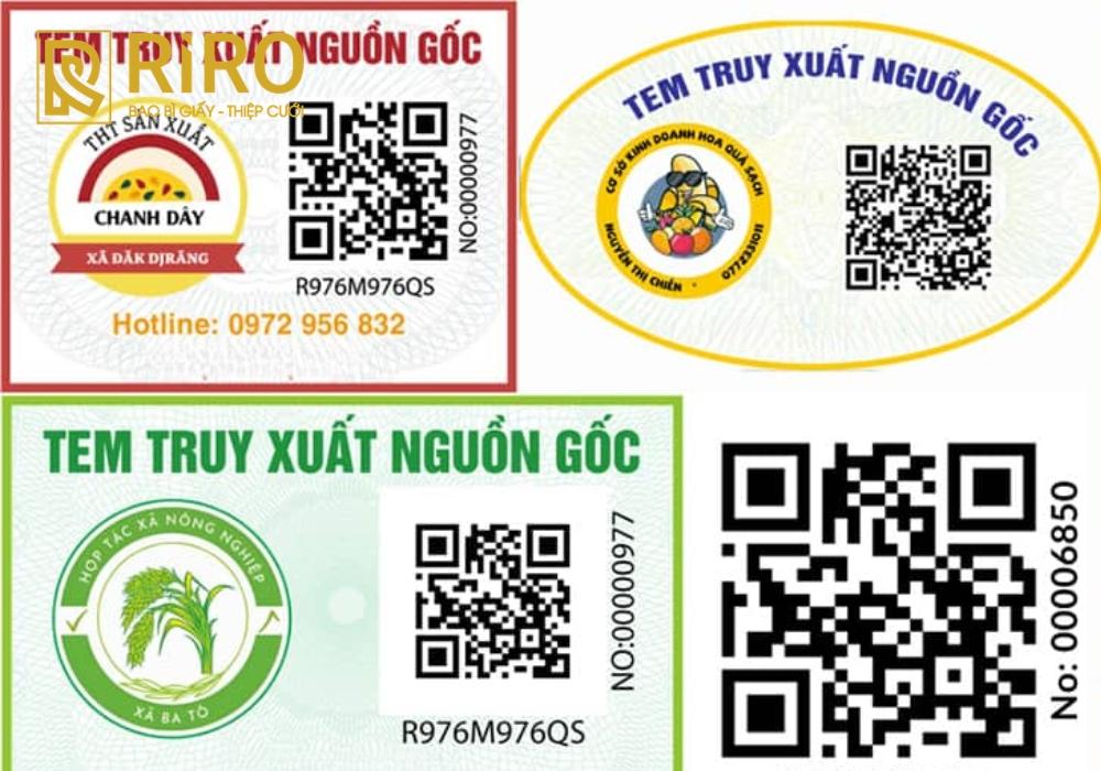 Các loại tem truy xuất nguồn gốc phổ biến hiện nay