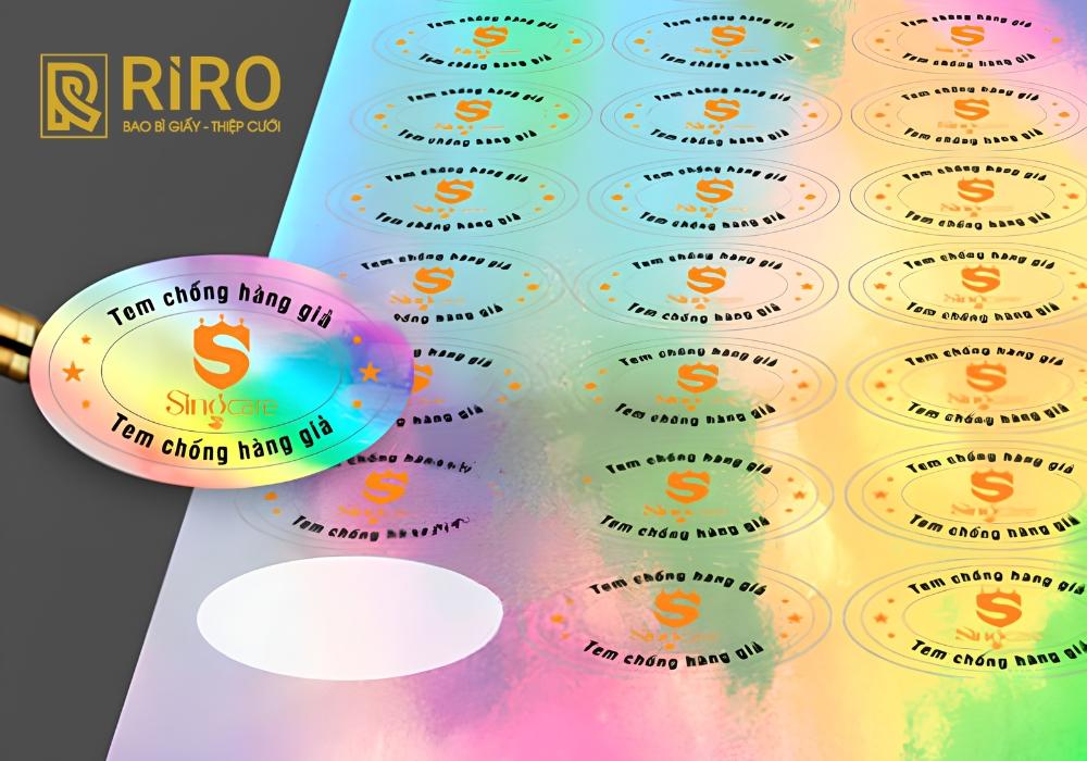 Cấu tạo của tem 7 màu