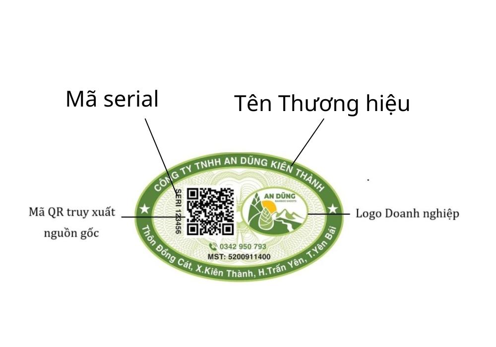 Cấu tạo tem truy xuất nguồn gốc