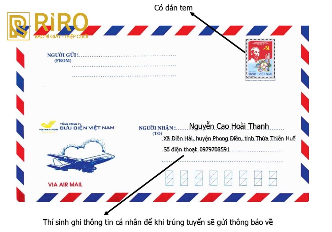 Đặc điểm nổi bật của phong bì dán tem