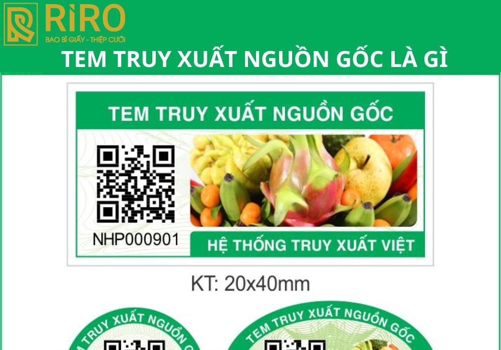 Tem truy xuất nguồn gốc là gì