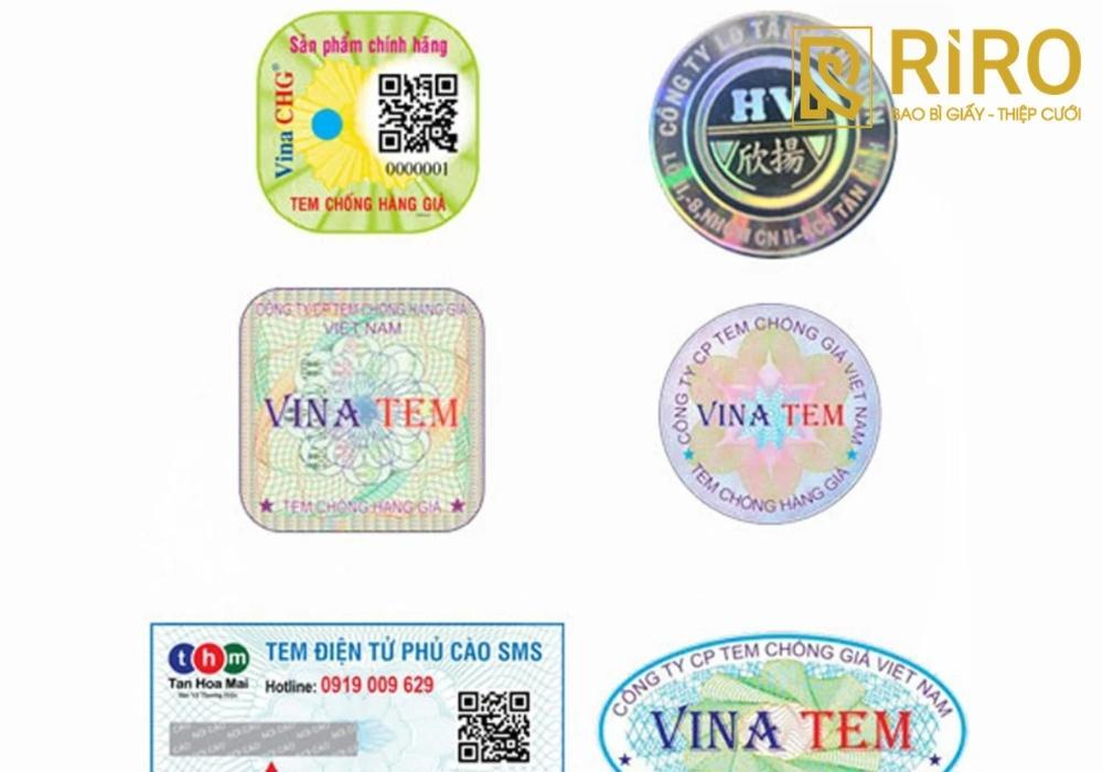 Hình dạng của tem chống hàng giả