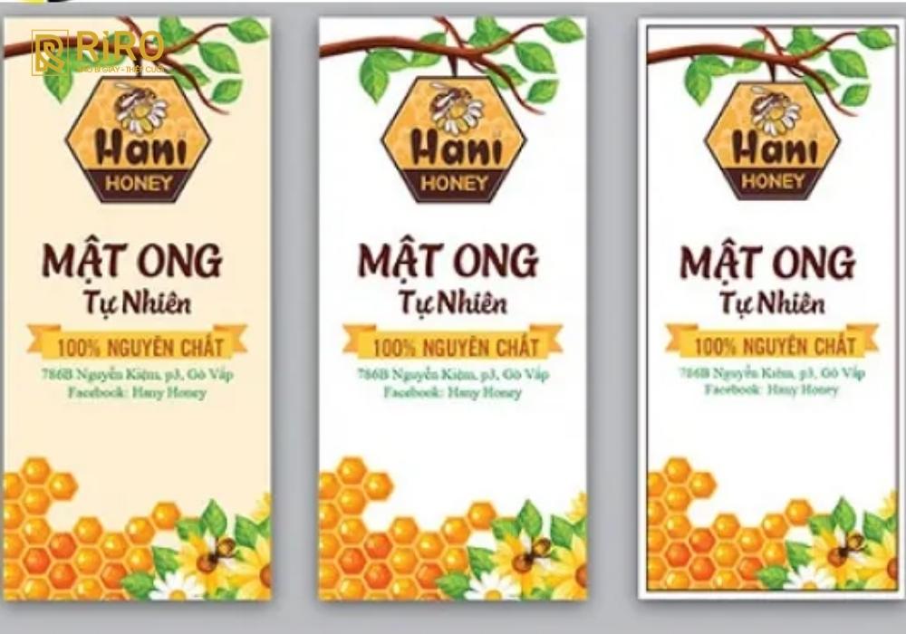 Lựa chọn màu sắc tem nhãn