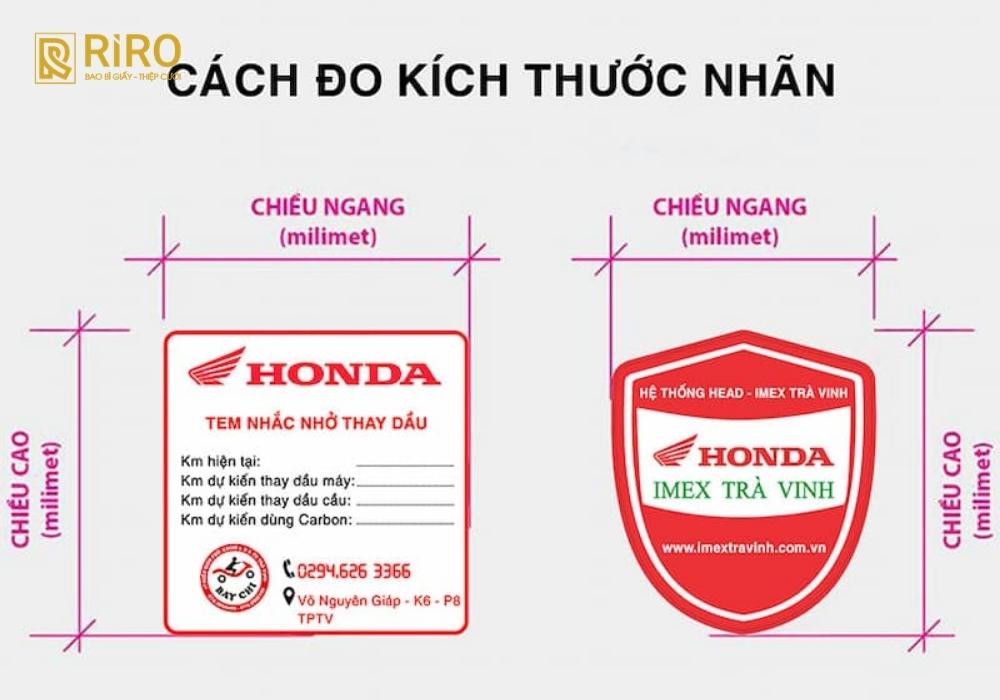 Xác định kích thước tem nhãn phù hợp