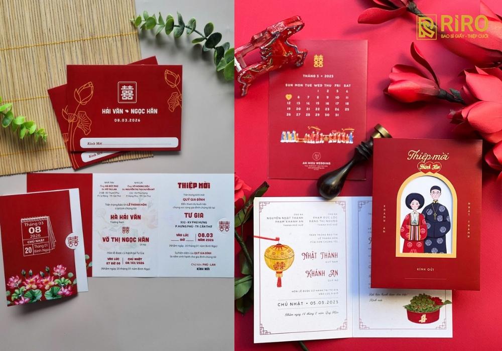 Mẫu phong bì đỏ phổ biến tại Việt Nam