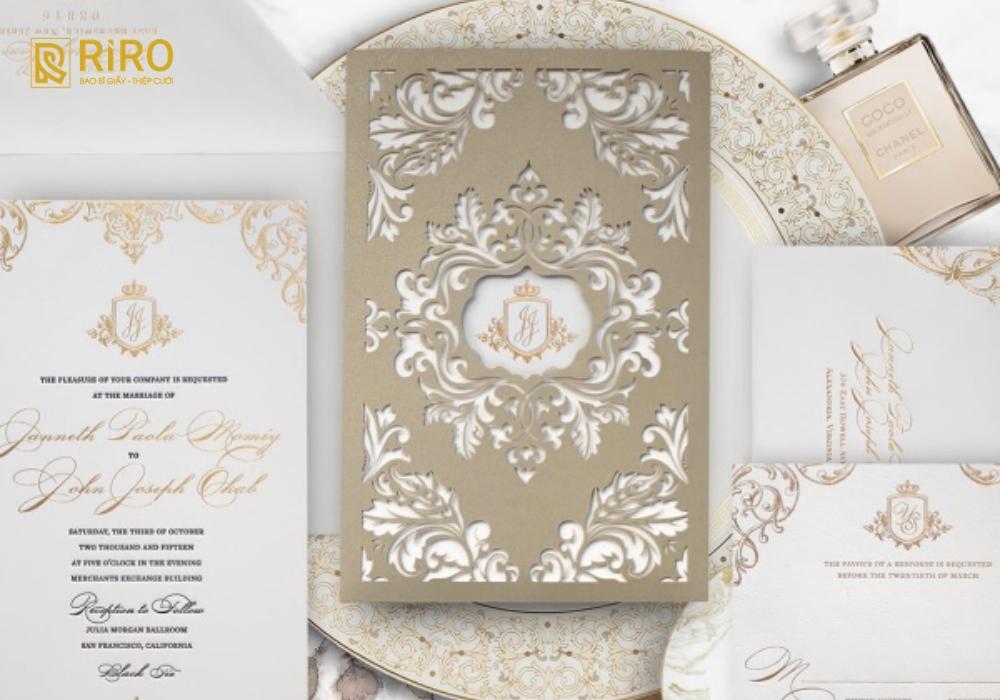 Mẫu phong bì thiệp cưới phong cách phương Tây (3)