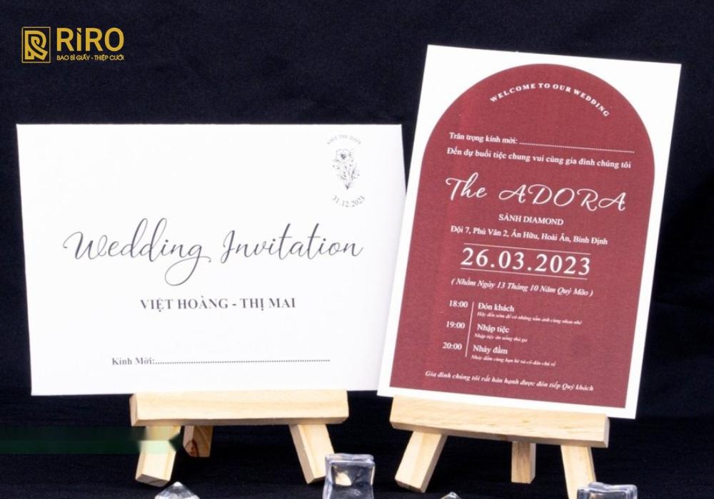 Mẫu phong bì thiệp cưới phong cách phương Tây (6)
