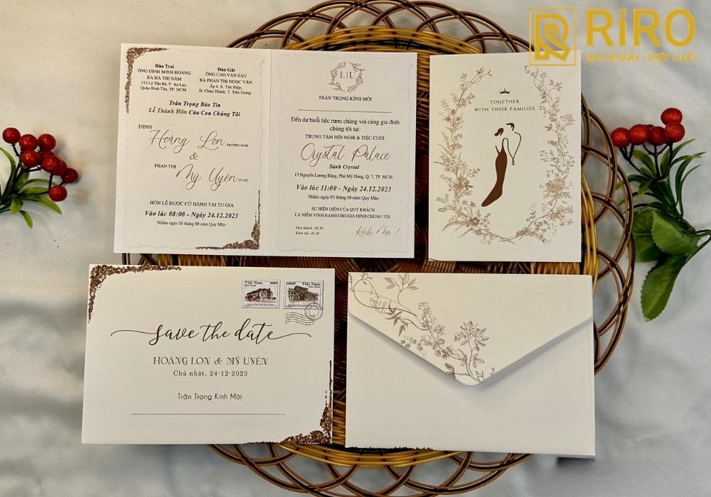 Mẫu thiệp cưới nhà gái
