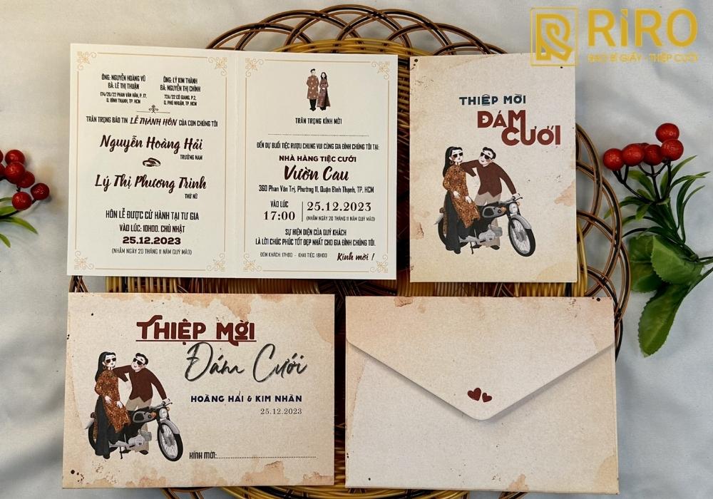 Mẫu thiệp cưới nhà trai