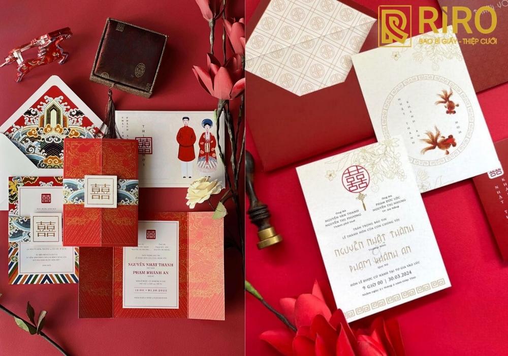 Mẫu thiệp cưới truyền thống