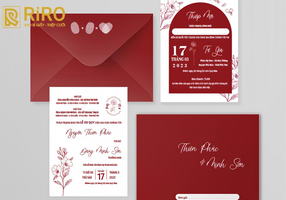 Mẫu thiệp cưới truyền thống (2)