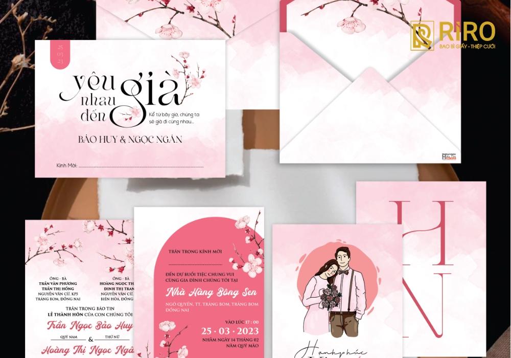 Thiệp cưới Hữu Tín