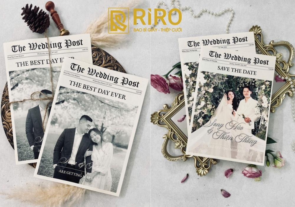 Thiệp dạng tờ báo