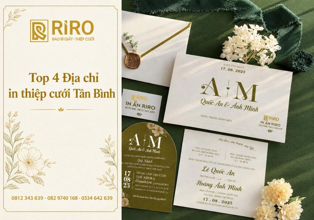 Top 4 Địa chỉ in thiệp cưới Tân Bình