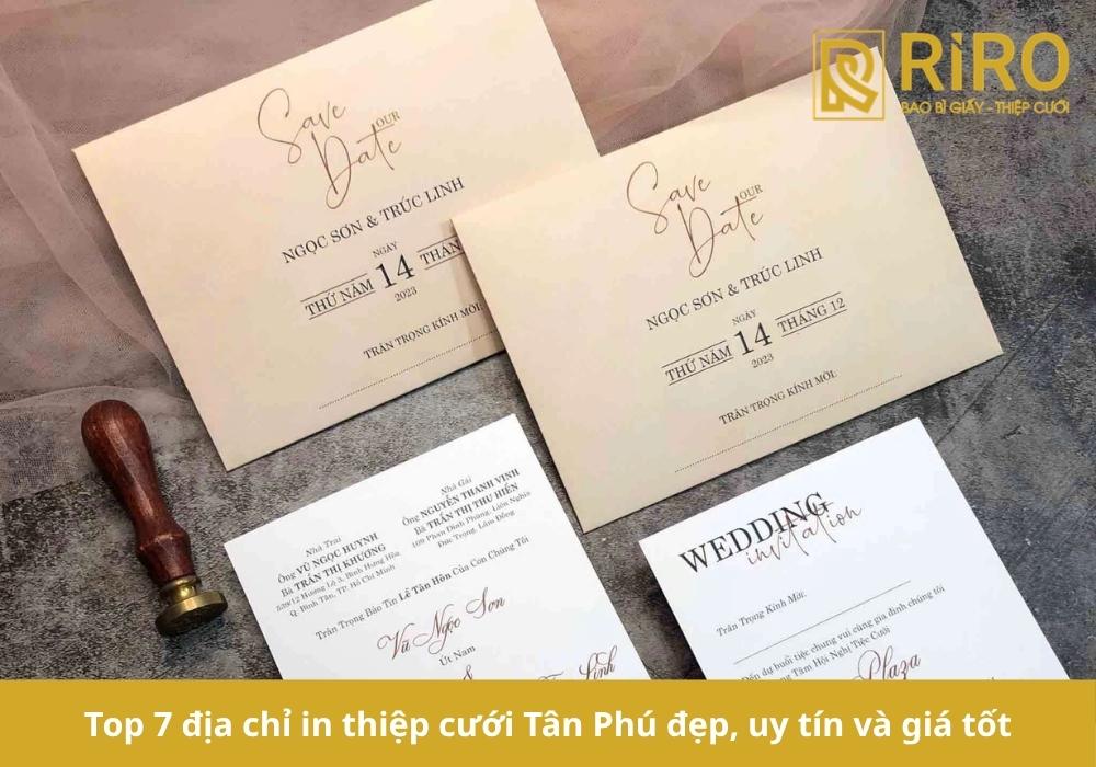 Top 7 địa chỉ in thiệp cưới Tân Phú