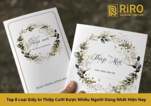 Top 8 loại giấy in thiệp cưới