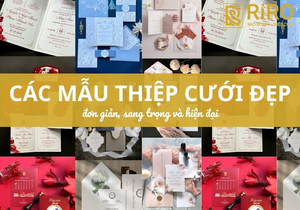 Top các mẫu thiệp cưới đẹp nhất 2026 đơn giản và sang trọng