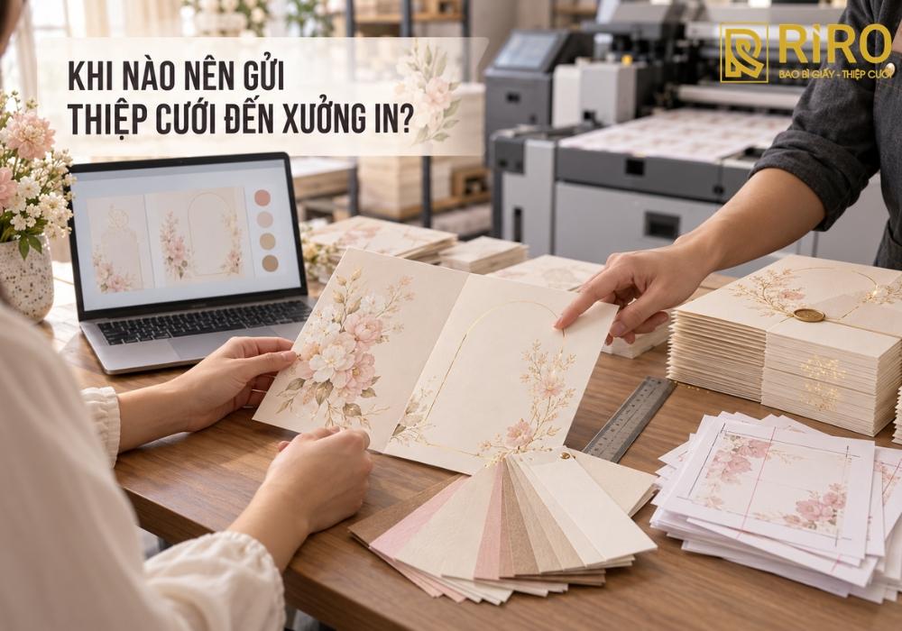 khi nào nên gửi thiệp cưới đến nơi in